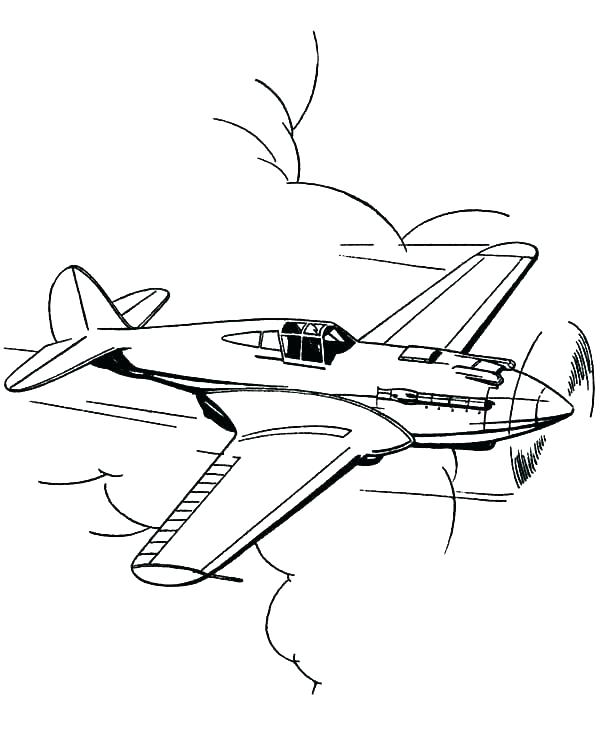 World War 2 Planes Coloring Pages