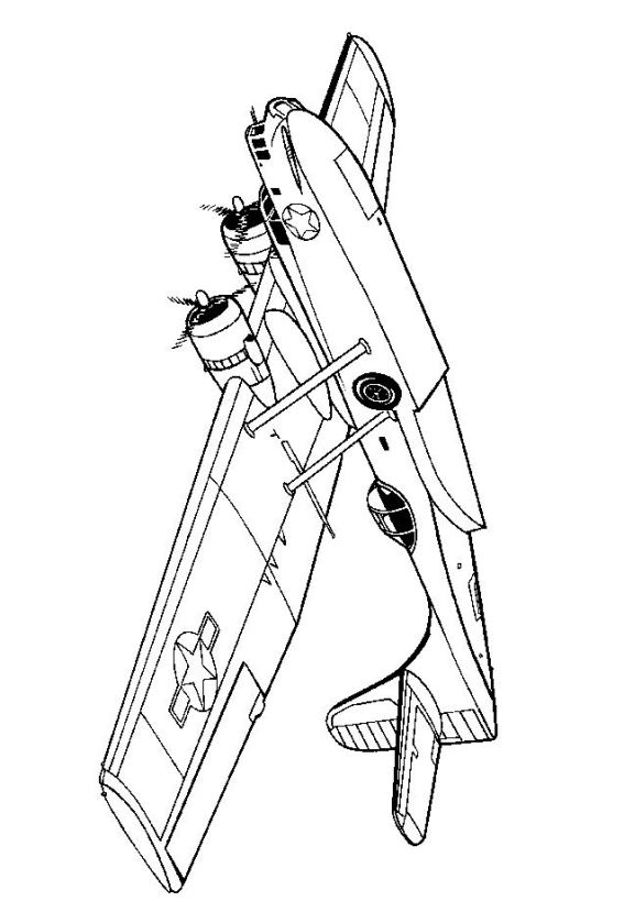 567x819 Kids N 46 Coloring Pages Of Wwii Aircrafts