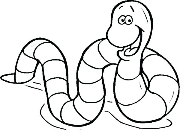 600x438 Earthworm Coloring Page Worm Coloring Page 4 Earthworm Colouring