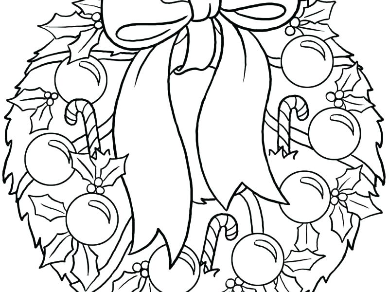 800x600 Wreath Coloring Page Wearing Wreath Coloring Page Wreath Coloring