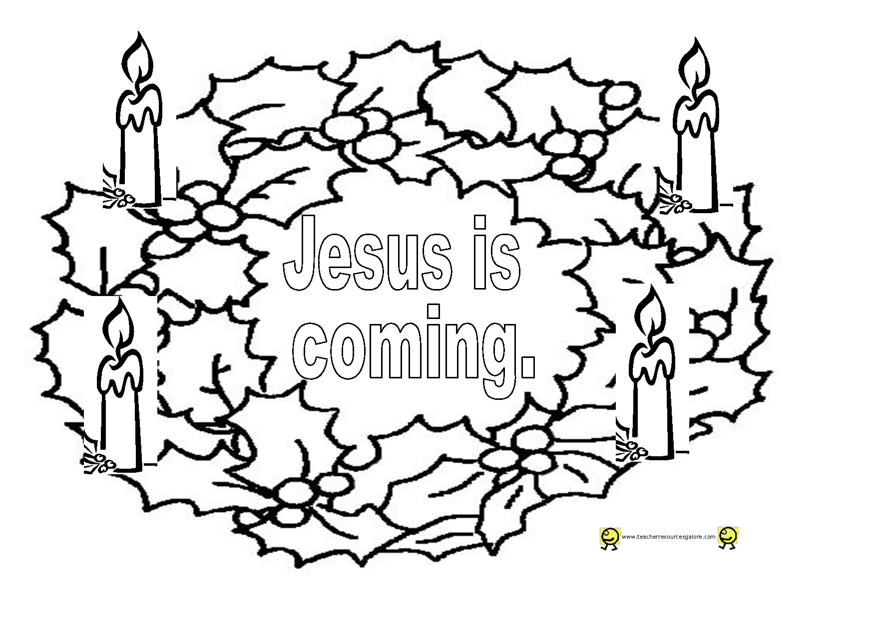 1754x1240 Advent Wreath Coloring Page With Wallpaper Hd For Iphone Advent