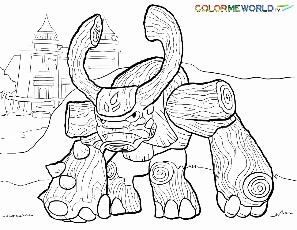 970x750 Skylanders Giants Coloring Pages Images Skylander Coloring Book