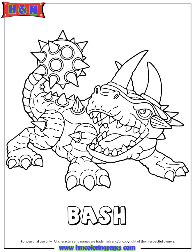 670x867 Skylanders Giants Magic Series2 Wrecking Ball Coloring Page H