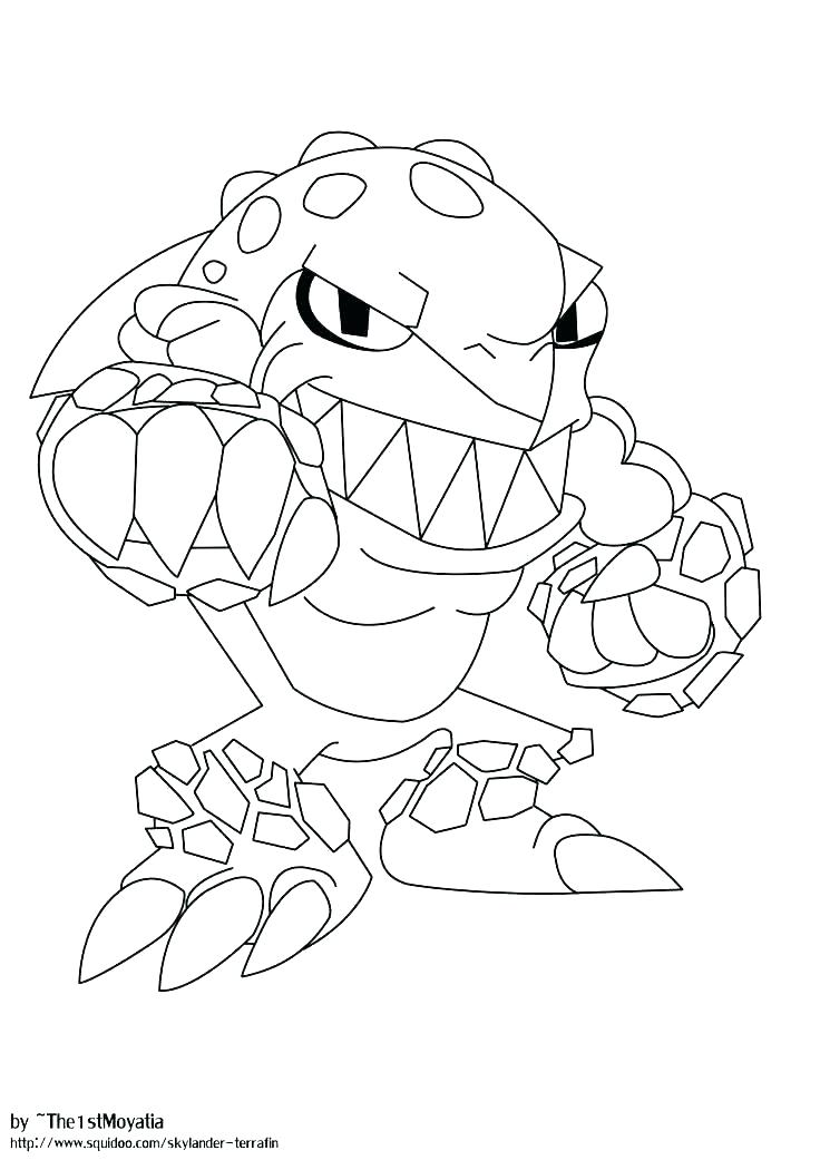 736x1041 Skylanders Wrecking Ball Coloring Pages Printable Free To Print