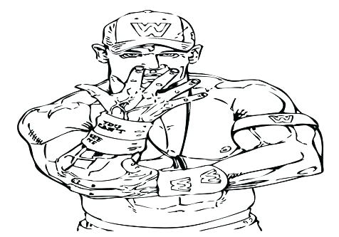 476x333 Wrestling Color Pages Wwe Champion Belt Coloring Pages