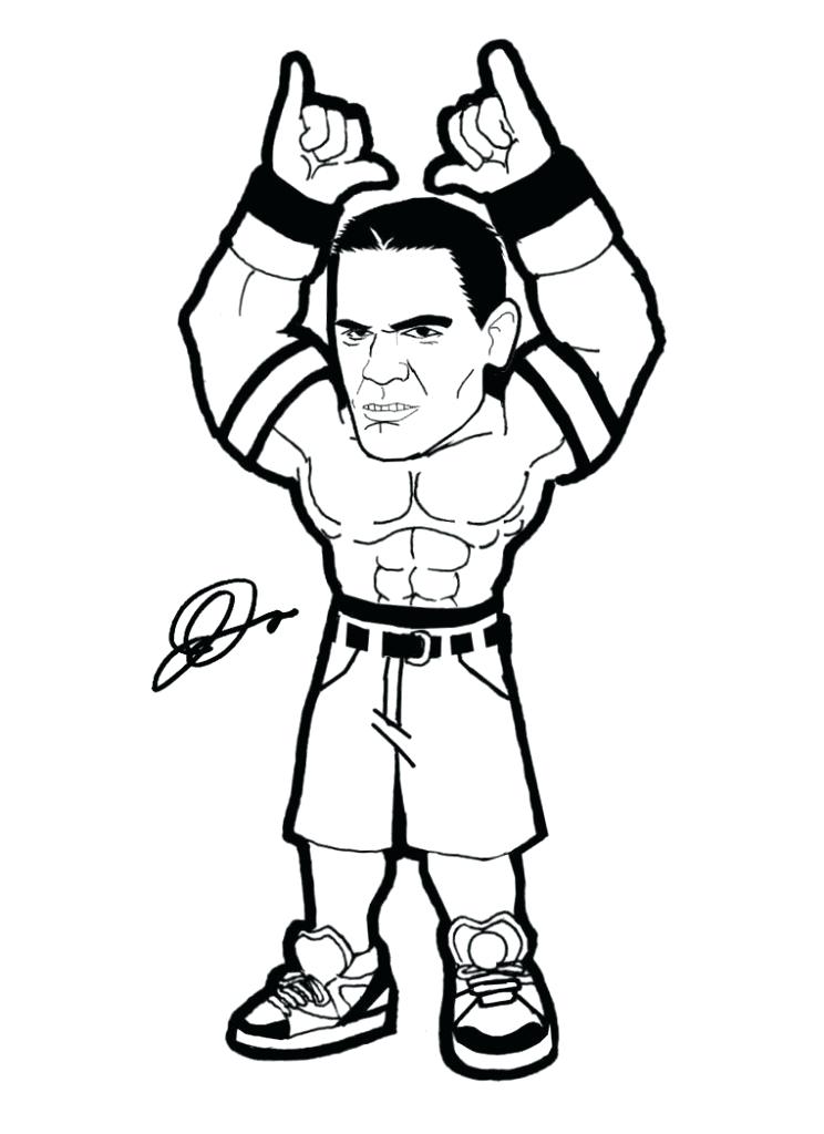 744x1024 Wrestling Color Pages John Coloring Pages Mexican Wrestling