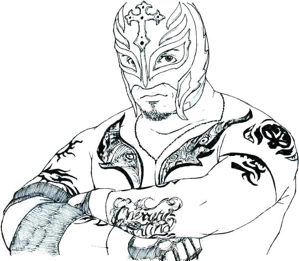 600x524 Wwe Wrestling Coloring Pages Printable