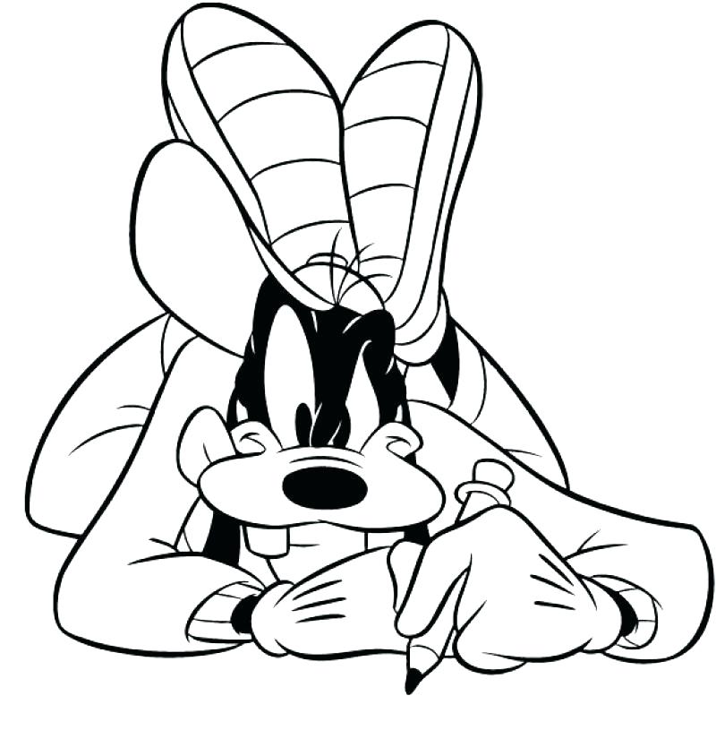 800x844 Goofy Coloring Page Goofy Coloring Pages Print Writing Goofy