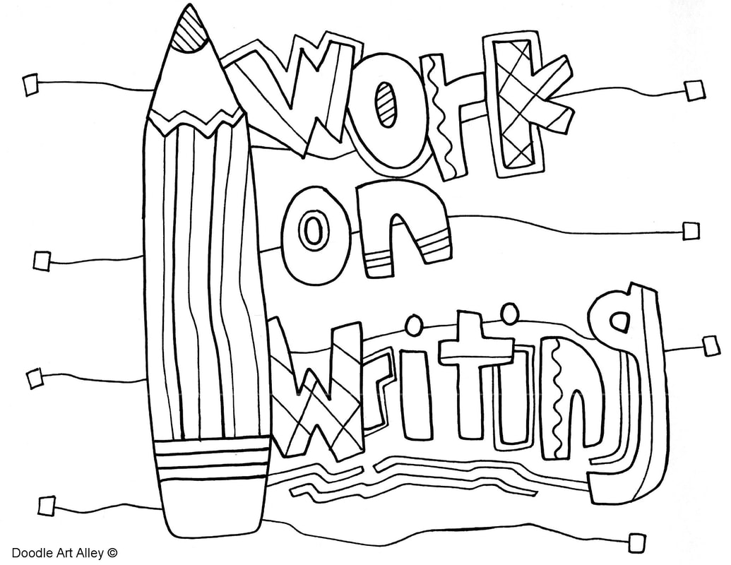 1035x800 Writing Coloring Pages And Printables