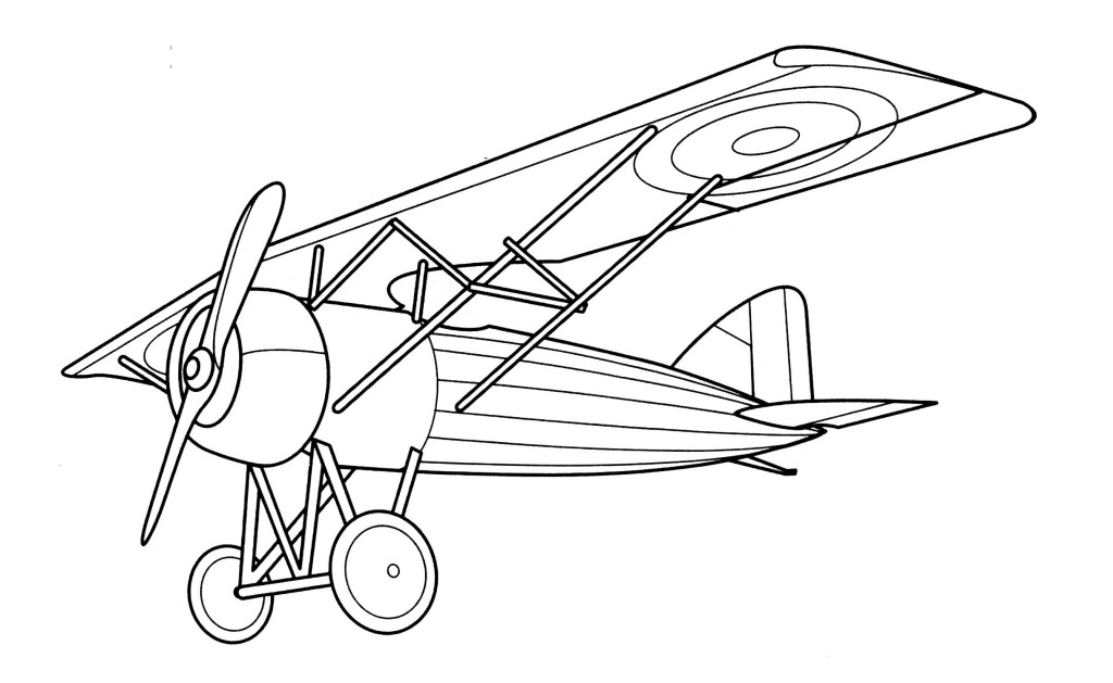 1024x629 7 Images Of Old Airplane Coloring Pages
