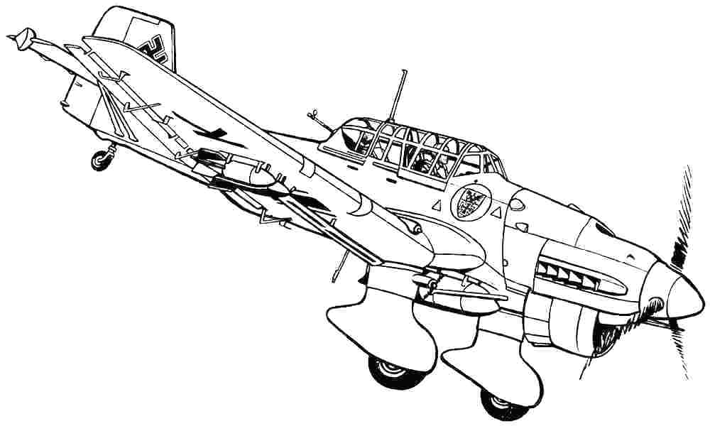 1000x600 Coloring Airplane