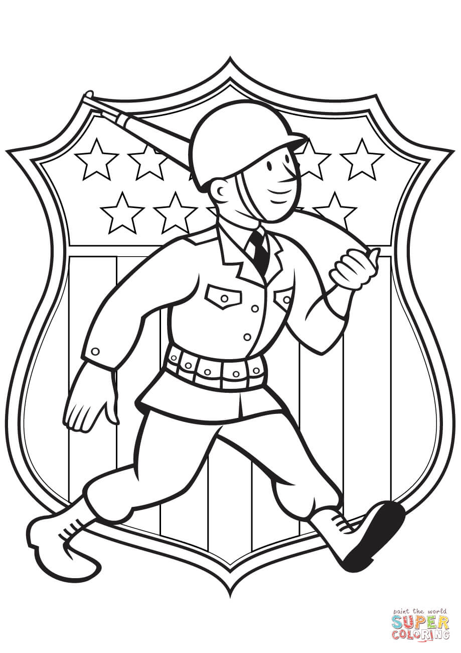919x1300 Strong Ww2 Coloring Pages World War 2 American Soldier Page Free