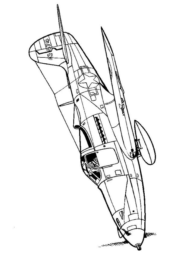 594x842 Kids N 46 Coloring Pages Of Wwii Aircrafts