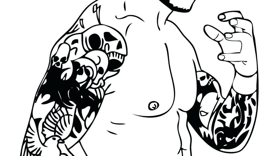 960x544 Wrestling Coloring Page