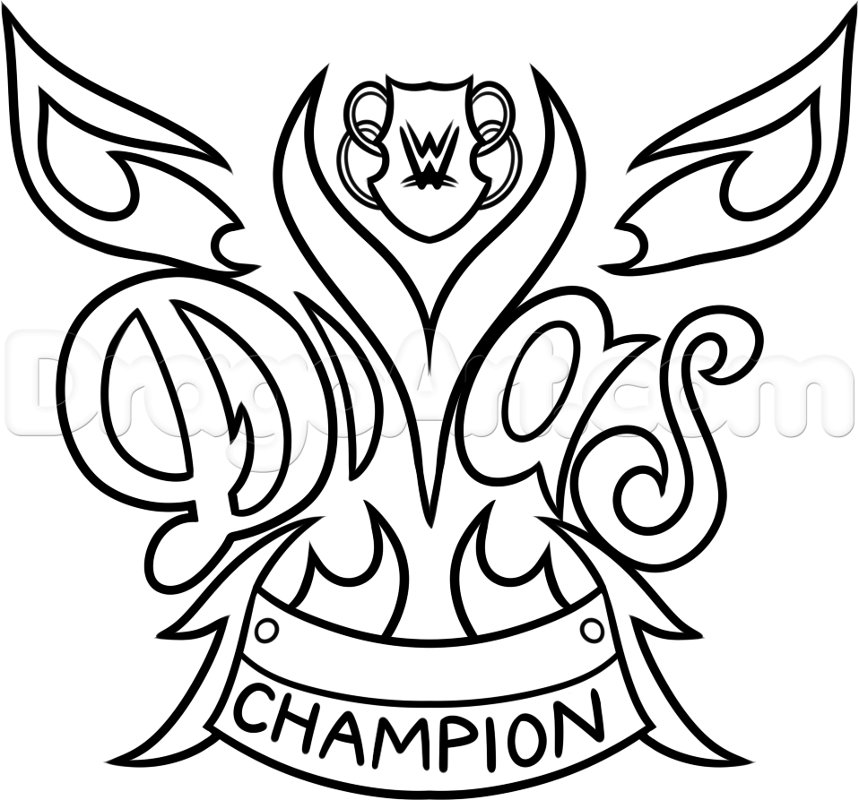 958x893 Champion Symbol Wwe Coloring Pages