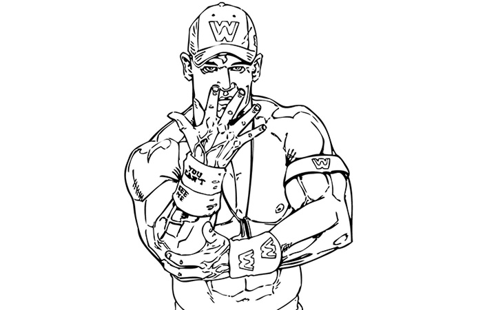 720x450 John Cena Coloring Pages Zvershtina Info Throughout Remodel 0
