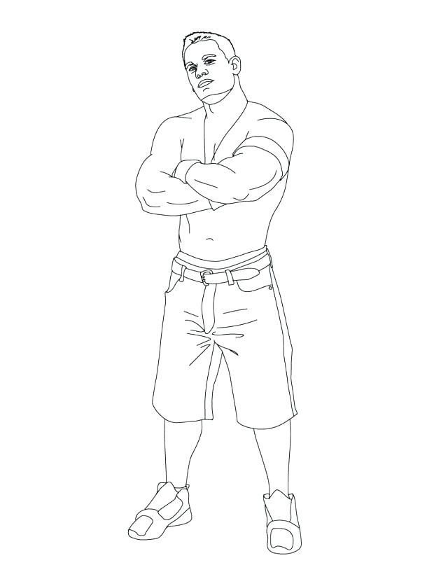 640x827 Wwe John Cena Printable Coloring Pages 8 Pics Of Colouring