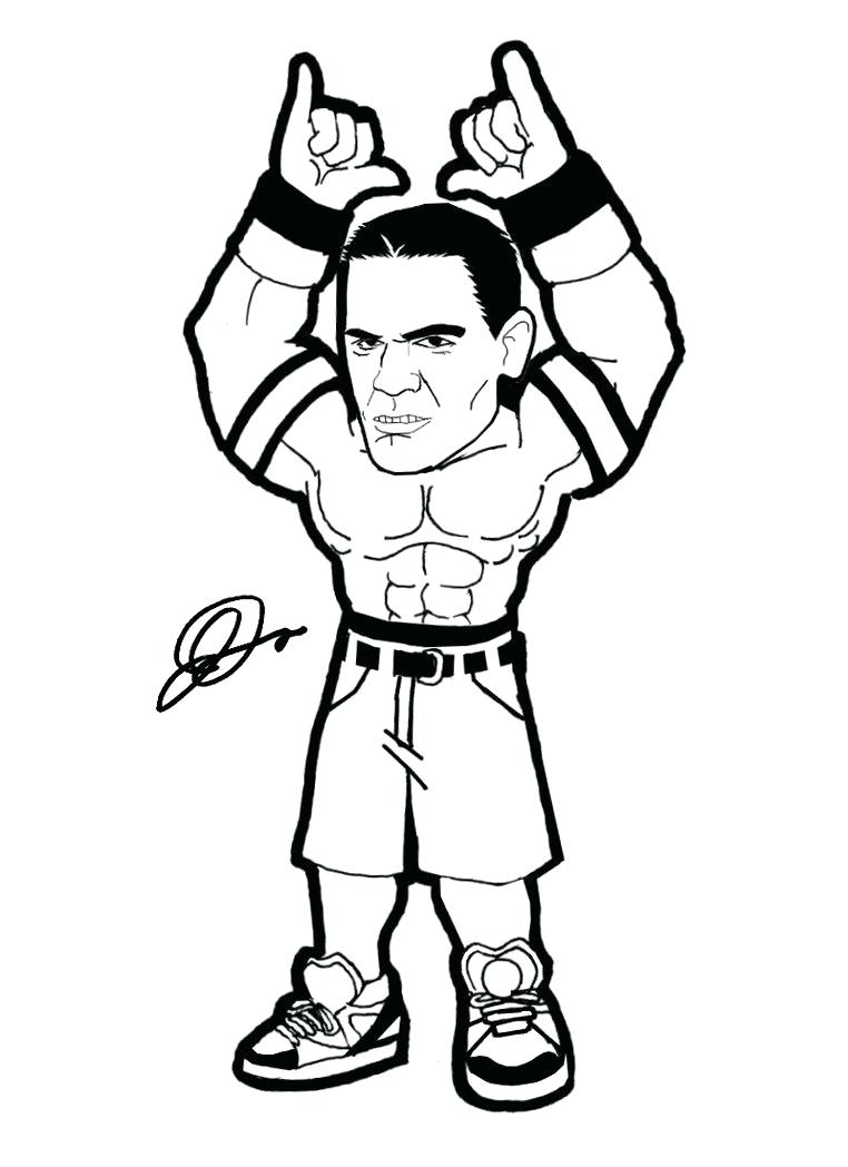 762x1048 Coloring Pages ~ John Cena Coloring Pages Cool Wwe Printable John