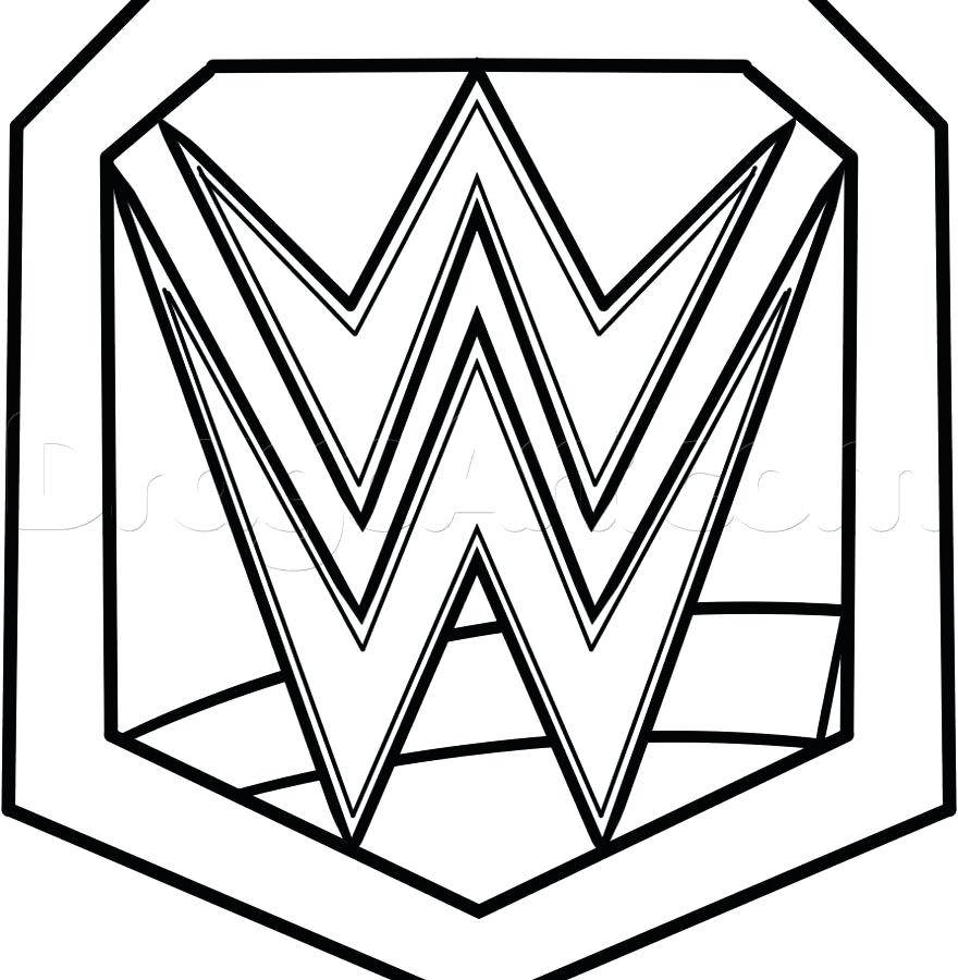 880x900 Wwe Coloring Pages Printable To