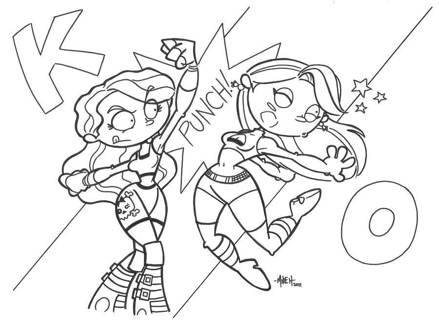 900x664 Wwe Divas Coloring Pages