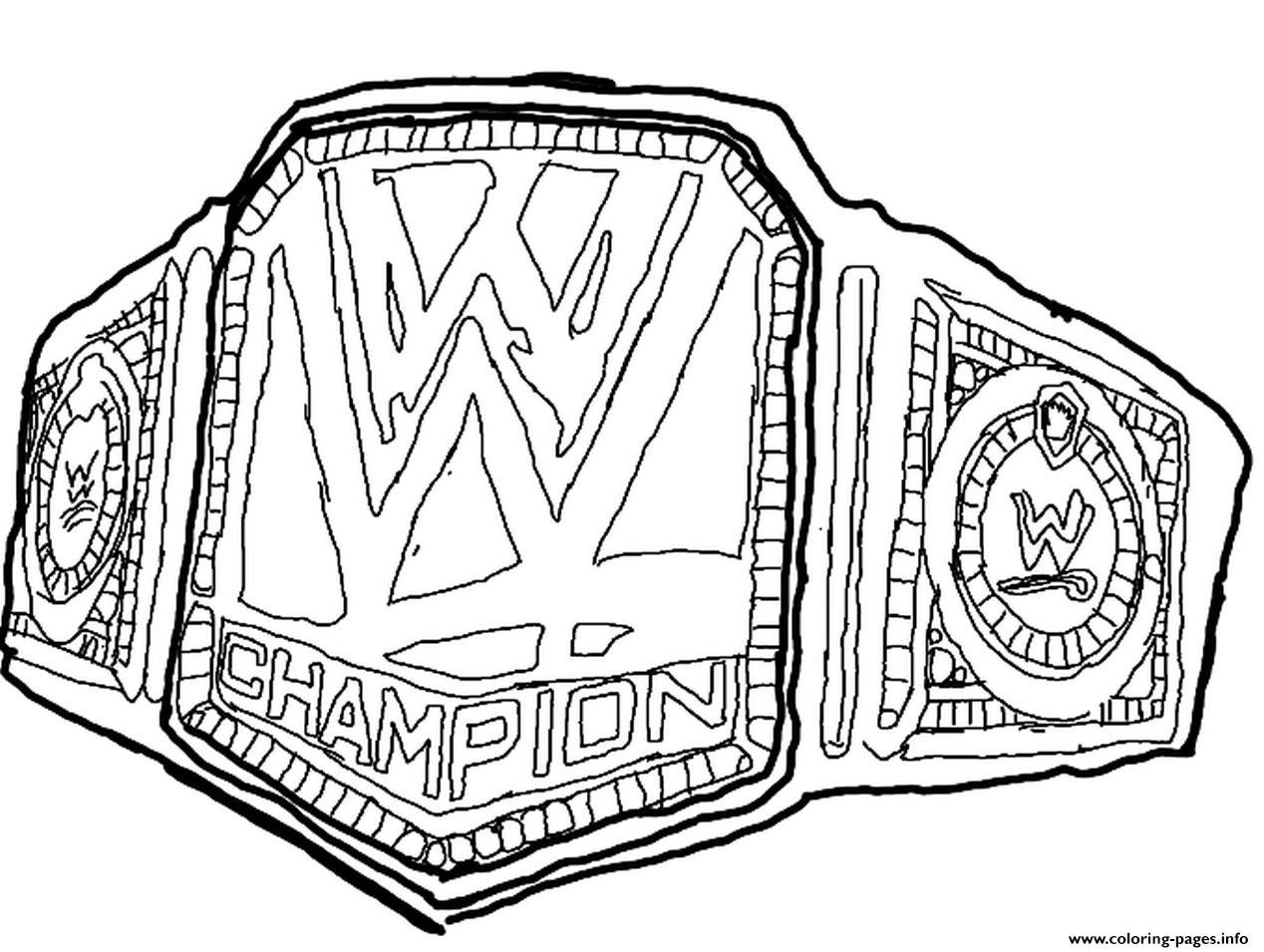 Wwe Logo Coloring Pages