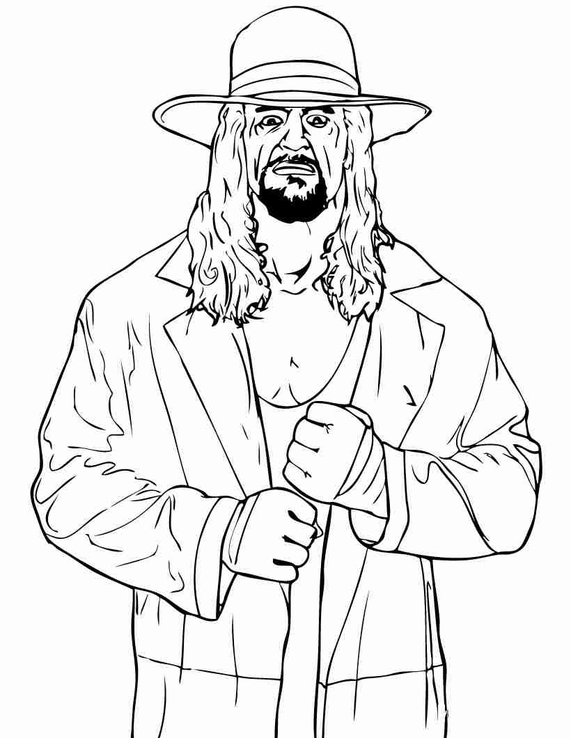 820x1060 Free Printable Wwe Coloring Pages For Kids Throughout Wwe Olegratiy