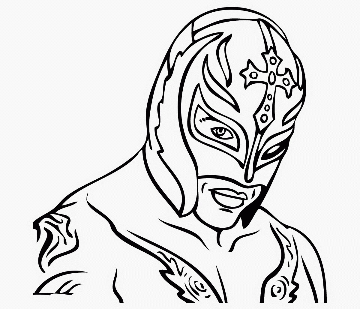 1200x1030 Imposing Design Wwe Coloring Pages Ryback New Sin Cara Cute