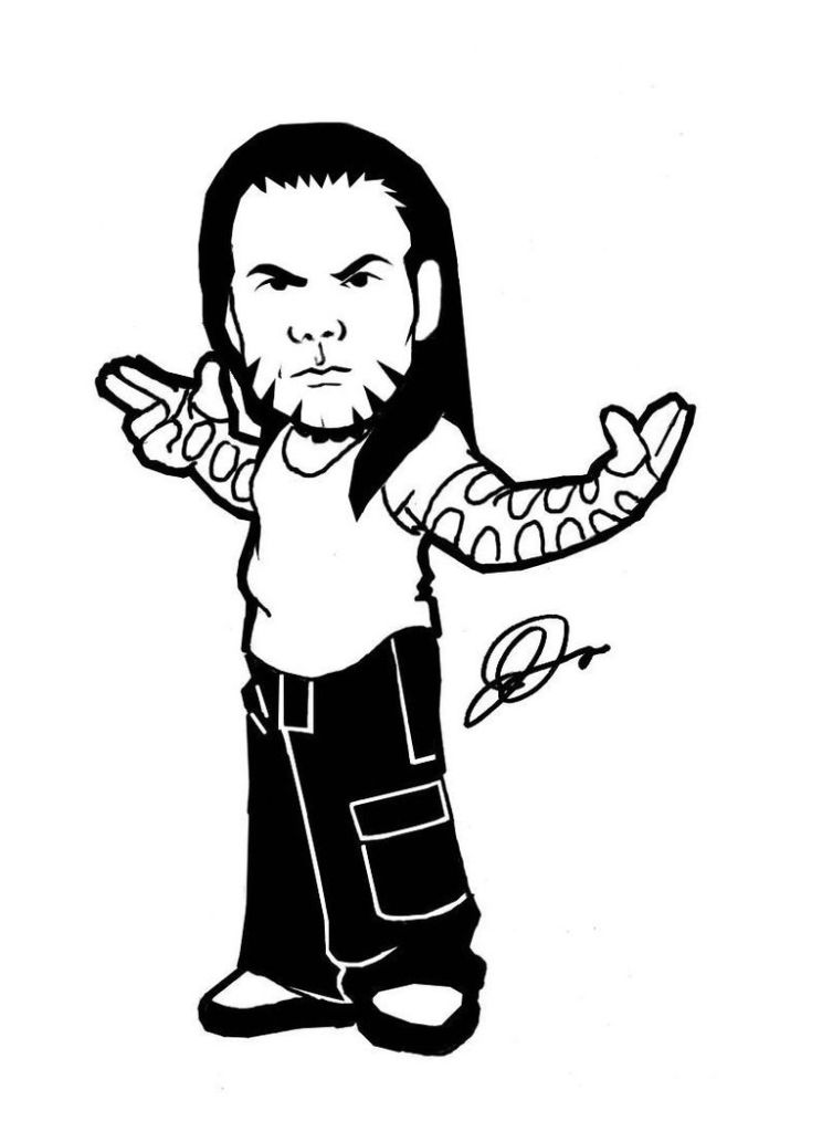 744x1024 Wwe Clipart Black And White 4070958