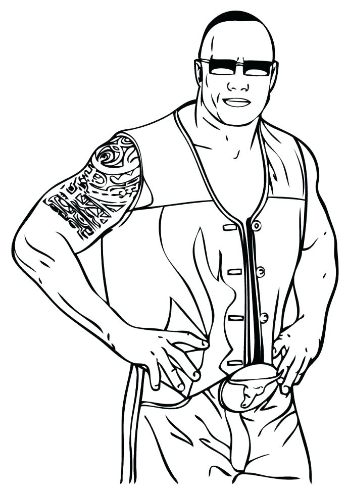 687x972 Coloring Pages I On Printable Coloring Pages Triple H