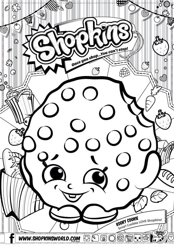 595x842 Strawberry Kiss Shopkins Coloring Page Shopkins Coloring Pages