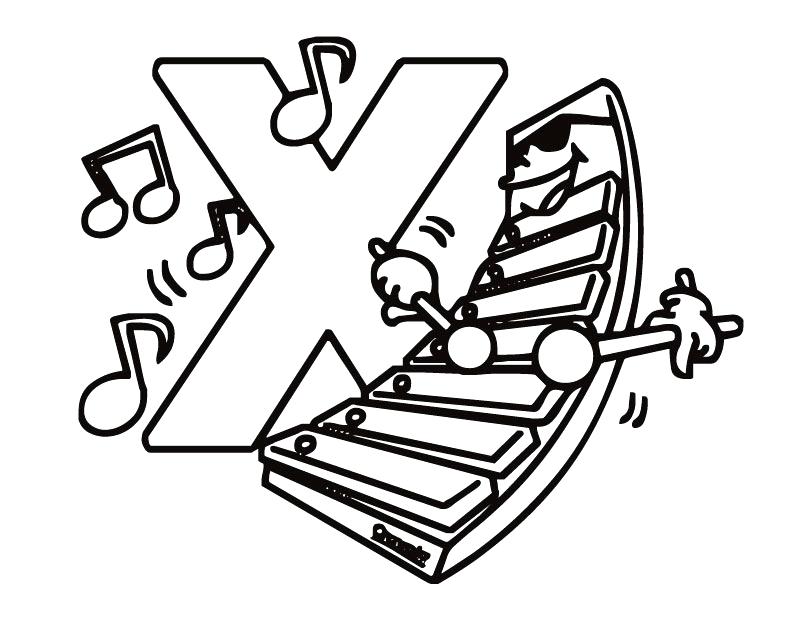 810x630 Letter Coloring Pages To Print Printable Letter X Coloring Page