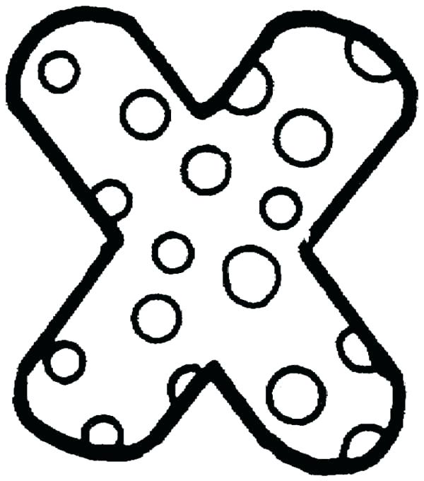 600x680 Letter X Coloring Page C Coloring Page Letter X Coloring Page