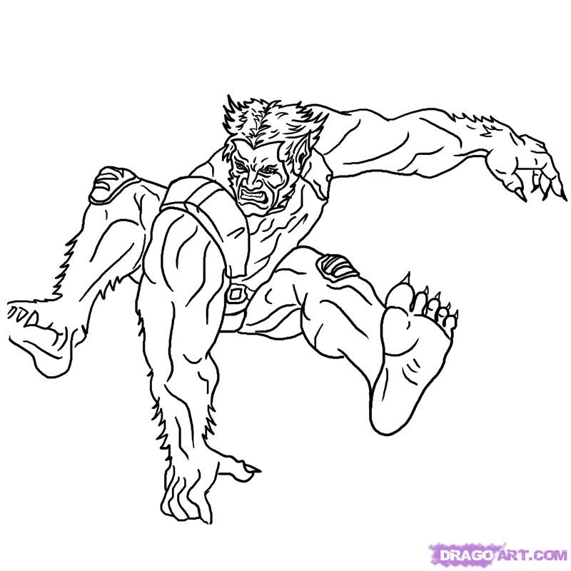 800x800 X Men Coloring Pages X Men Coloring Pages Beast Kids Coloring Pages