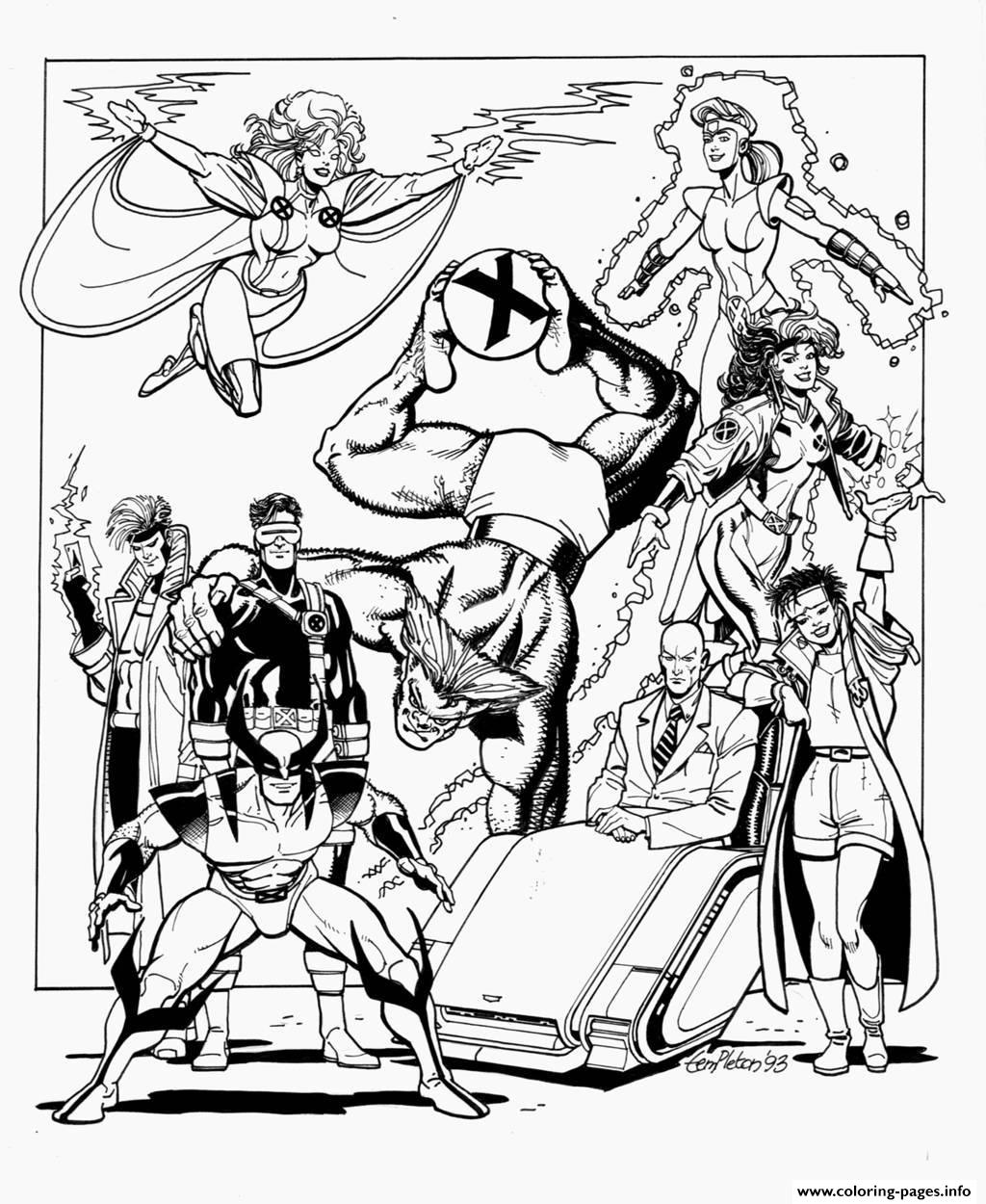 1024x1250 Adult Xmen Coloring Pages Printable Inside X Men Free