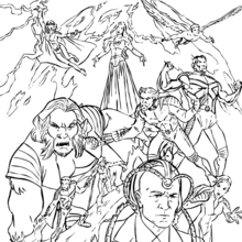 220x220 X Men 3 Coloring Pages