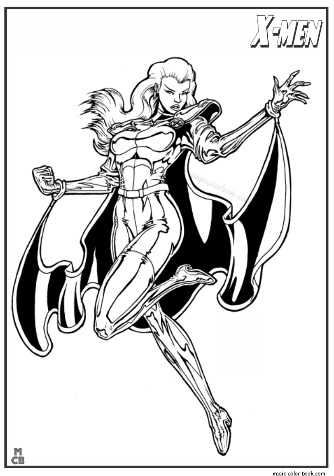 685x975 X Men Coloring Pages Free Printable 12
