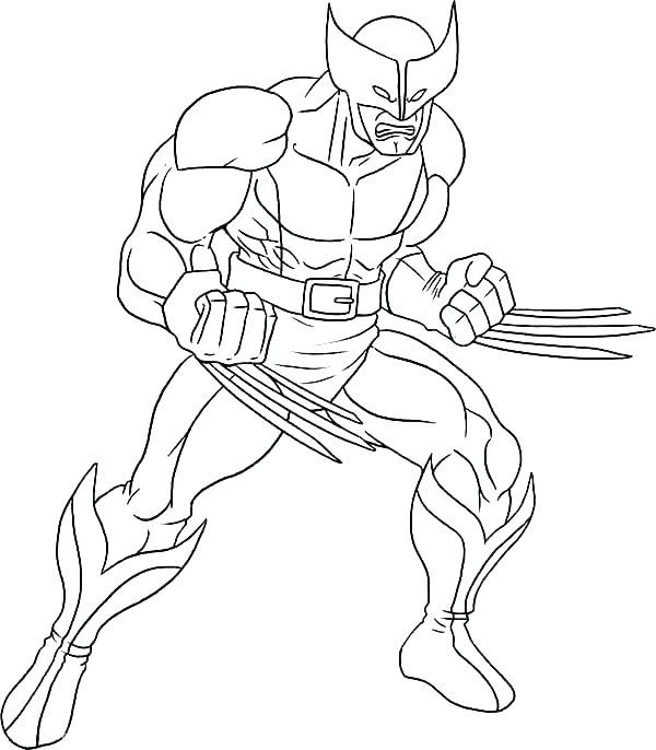 600x686 X Men Coloring Pages