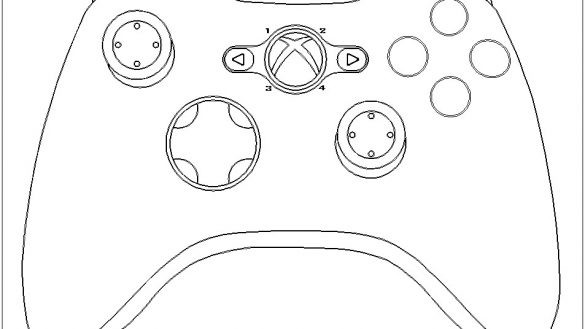 Xbox Controller Coloring Pages