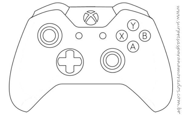 610x381 Molde De Controle De Videogame (Xbox One)