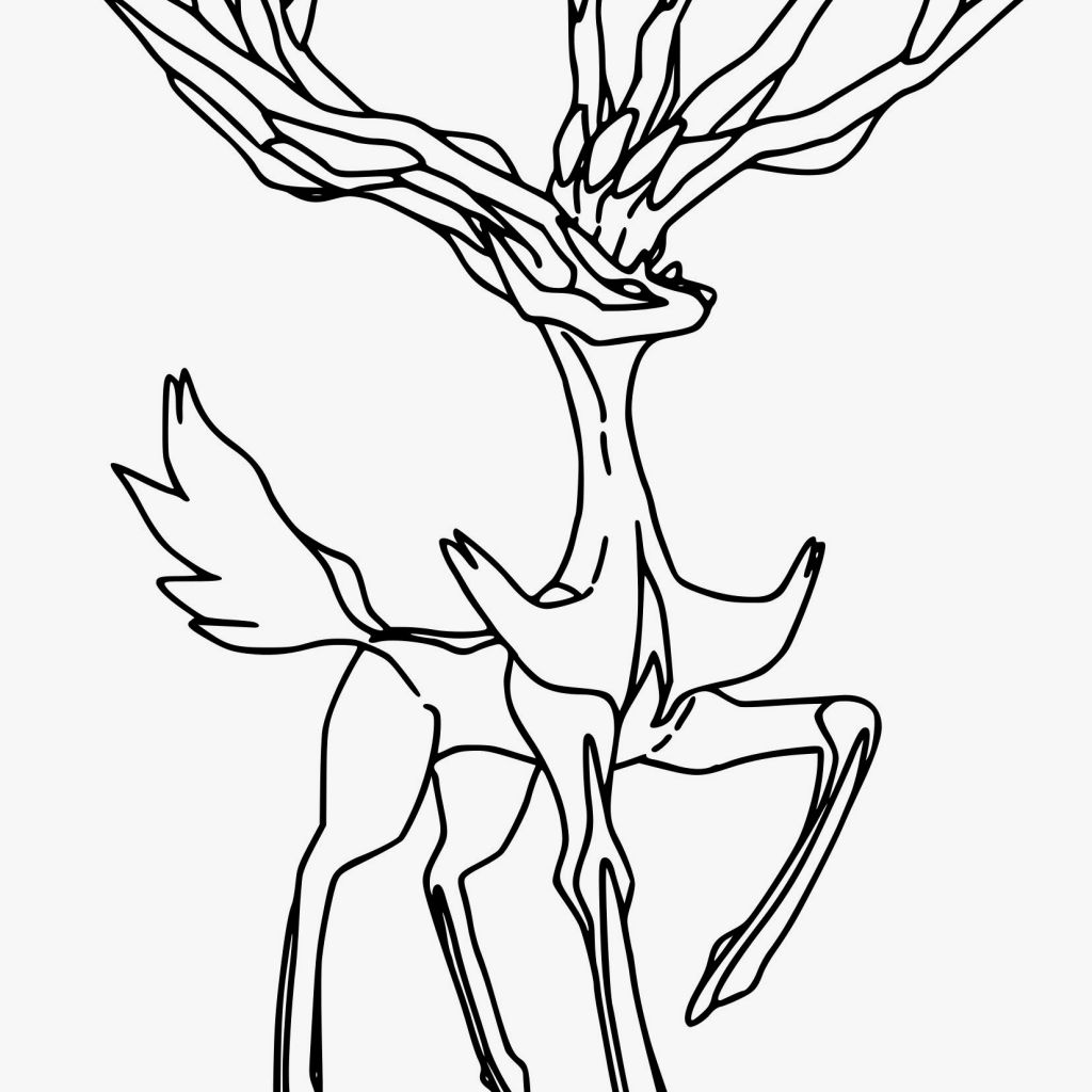 1024x1024 Pokemon Coloring Pages Xerneas Fresh Xerneas Coloring Page New