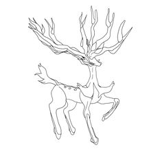 236x236 Pokemon Xerneas Coloring Pages Sew (For Kiddos)