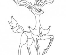 232x194 Coloriage De Pokemon Xerneas
