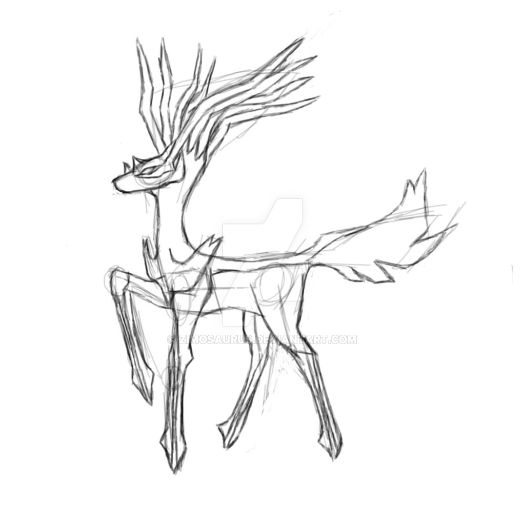 1024x1024 Xerneas Coloring Pages
