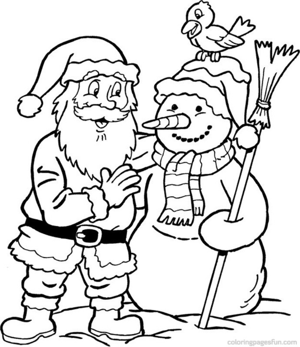 1001x1160 Santa Surfing Coloring Page Free Printable Pages Within Xmas