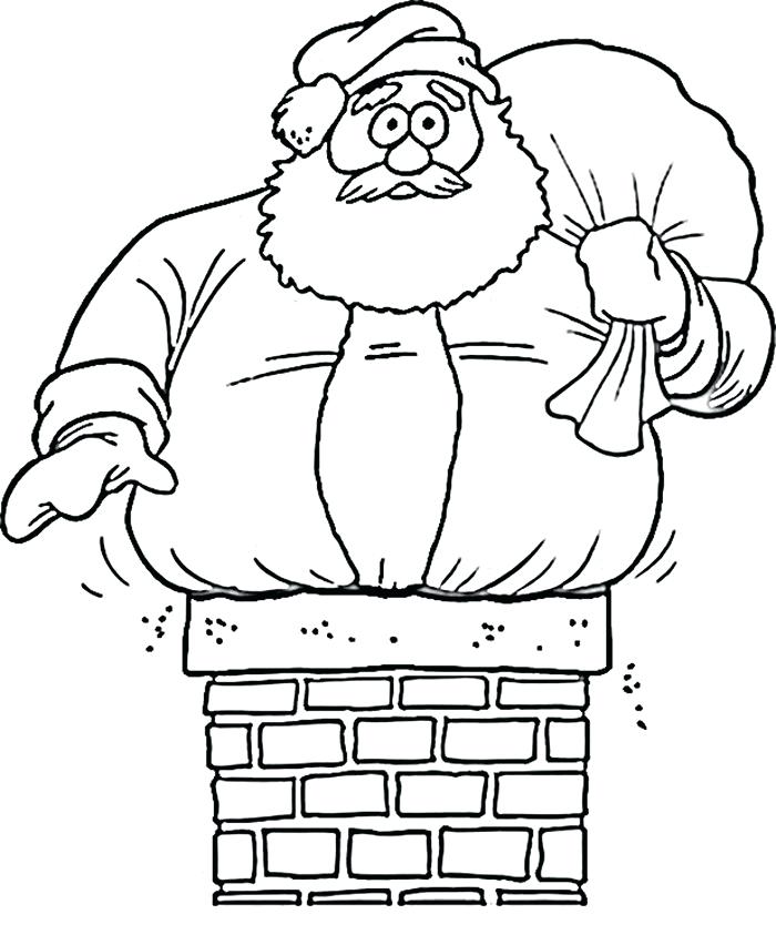 700x852 Santa Coloring Page