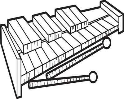 400x322 Xylophone Coloring Book Pages Is For Page