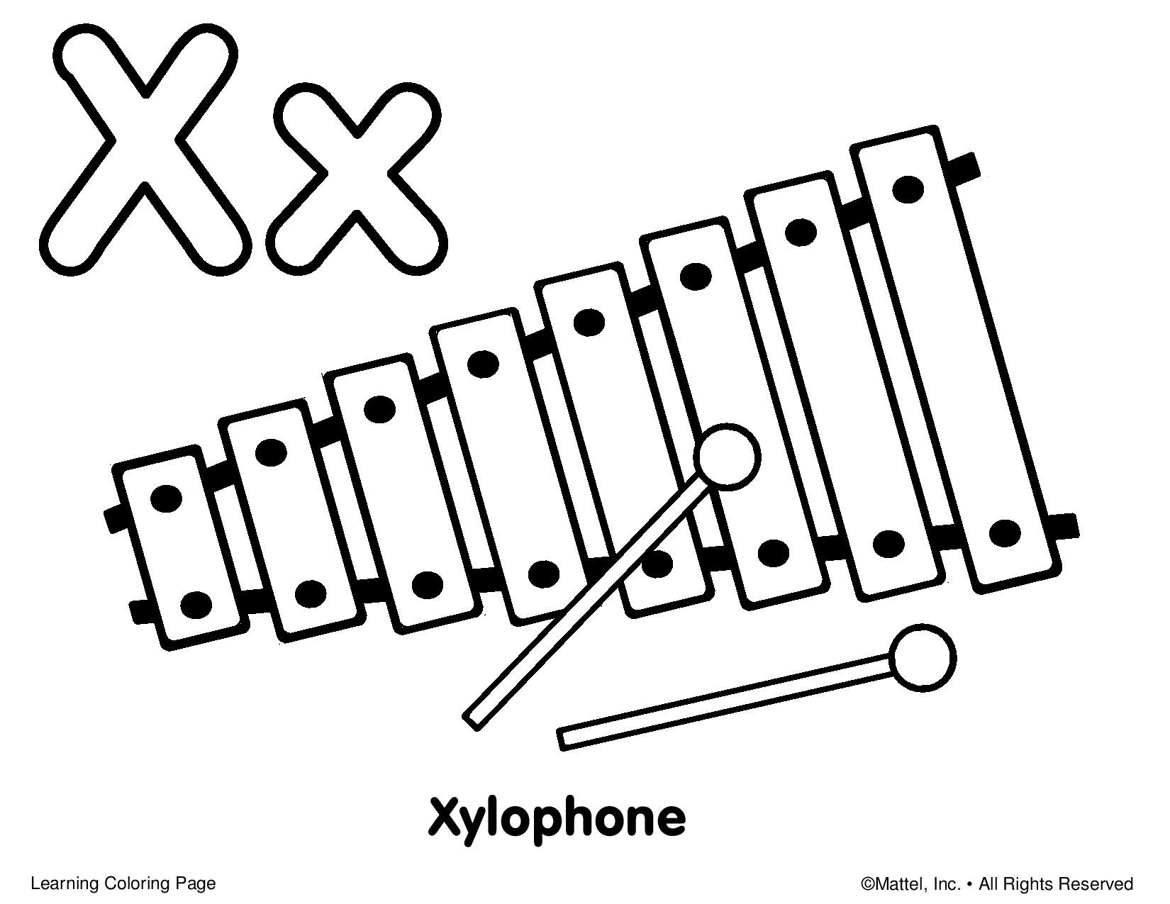1650x1275 Beautiful Coloring Pages Xylophone