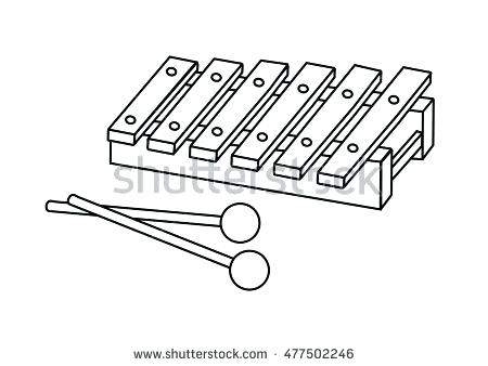 450x338 Xylophone Coloring Page Coloring Page Xylophone Xylophone