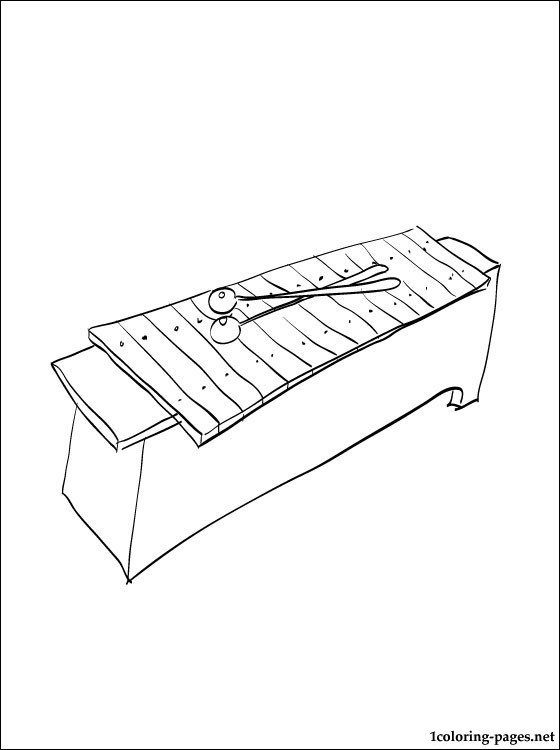 560x750 Xylophone Coloring Page Coloring Pages