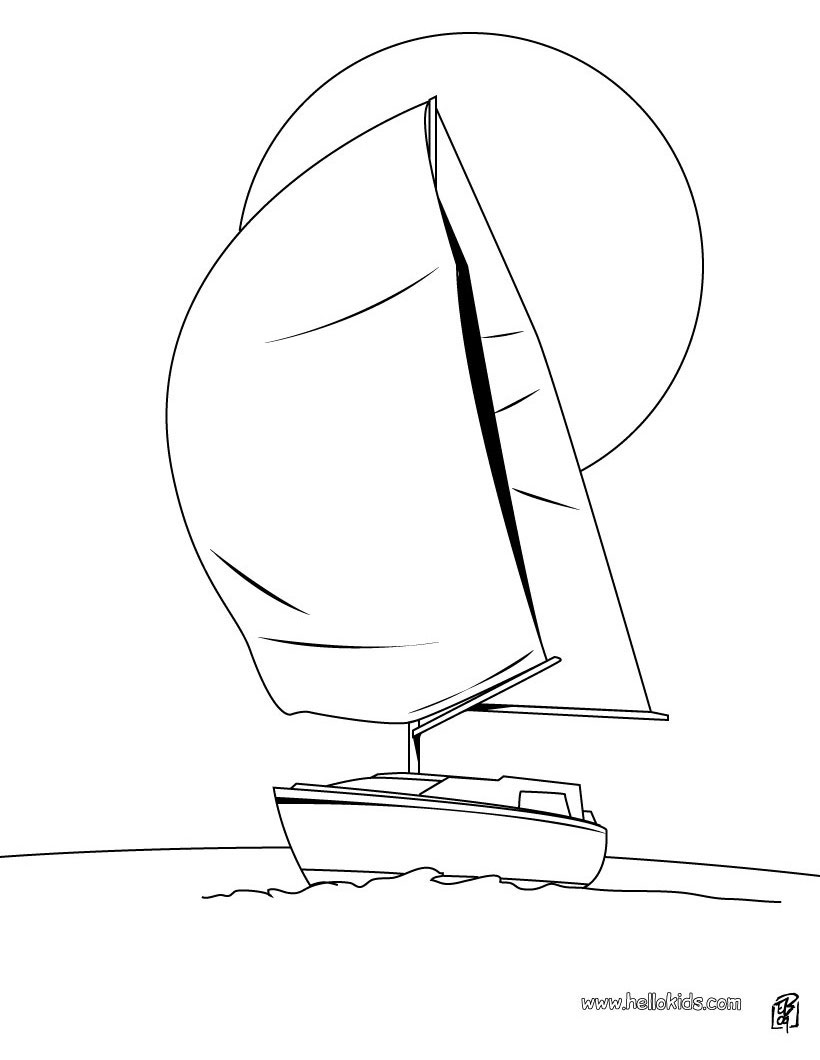 820x1060 Super Yacht Coloring Pages